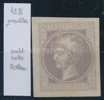 (*) 1867 Hírlapbélyeg  III. Tipus Szürkéslila, Elvékonyodás / Thin Paper - Altri & Non Classificati