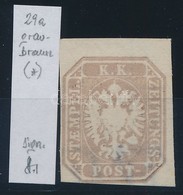 (*) 1863 Hírlapbélyeg  Szürkésbarna, Strakosch Azonosítás és Szignó - Sonstige & Ohne Zuordnung
