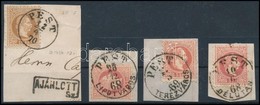 1867 4 Db Kivágás Különféle PEST Bélyegzésekkel - Sonstige & Ohne Zuordnung