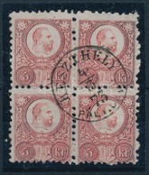 O 1871 Réznyomat 5kr Elfogazott Négyestömb 'KESZTHELY PÁLY. UDV.' - Other & Unclassified