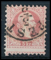 O 1867  Képbe Fogazott 5kr, Saroktömbfog,  'PEST' - Altri & Non Classificati