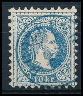 O 1867  10kr, Festékhiányos Medallion, Kék 'RUSZKBER(G)' - Sonstige & Ohne Zuordnung