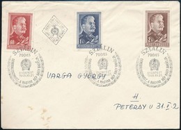 1949/1950 J. V. Sztálin (I.) Vágott Sor FDC-n (6.000) - Altri & Non Classificati