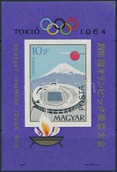 ** 1964 Olimpia (II.) - Tokió Vágott Blokk (5.000) - Sonstige & Ohne Zuordnung