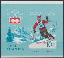 ** 1964 Téli Olimpia (II.) - Innsbruck Vágott Blokk (6.000) - Autres & Non Classés