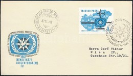 1967 Évfordulók (V.) Idegenforgalmi év Vágott Bélyeg FDC-n - Altri & Non Classificati