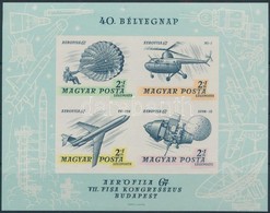 ** 1967 Bélyegnap (40.) - Aerofila (II.) Vágott Blokk (5.000) - Sonstige & Ohne Zuordnung