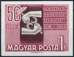 ** 1969 Évfordulók - 50 éves A Nemzetközi Munkaügyi Szervezet Vágott Bélyeg - Altri & Non Classificati