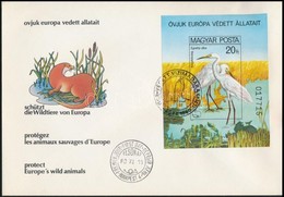 1980 Madarak Vágott Blokk FDC-n (6.000) - Andere & Zonder Classificatie