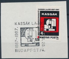 1987 Kassák Lajos Vágott Bélyeg Kivágáson - Sonstige & Ohne Zuordnung