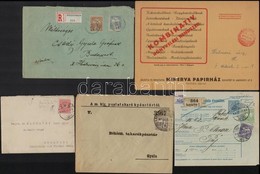 1897-1948 5 Db érdekes Küldemény, Benne Lemezhibás 5kr, Szállítólevél, Stb. - Andere & Zonder Classificatie