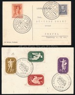 1937-1940 4 Db Emléklap (Kormányzó, Művész, Vízipóló, Stb.) - Altri & Non Classificati