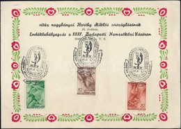 1936-1942 5 Db Emléklap, Közte Budavár, Művész, Kormányzó Sorok - Andere & Zonder Classificatie