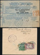 1918-1919 Expressz Ajánlott Levél és Posta-utánvételi Lap Aratós Bélyegekkel - Andere & Zonder Classificatie