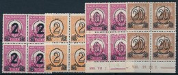 ** 1931-1932 Kisegítő Bélyegek 4 Klf érték 4-es Tömbökben - Altri & Non Classificati