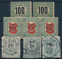 ** * O 1903-1915 Zöldportó 2 Db 100f Csillag Vízjellel + Kisegítő Portó 20f/100f 3-as Csíkban + 3 Db 20kr - Altri & Non Classificati