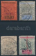 O Brit Guyana 1900/1903 Forgalmi Mi 107-110 (Mi EUR 325.-) - Sonstige & Ohne Zuordnung