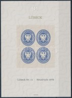 ** Lübeck 1978 újnyomat / Reprint Block - Andere & Zonder Classificatie