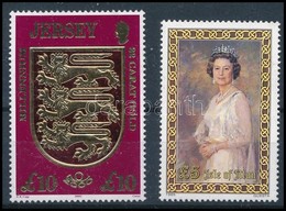 ** Nagy-Britannia - Jersey 2000 Jersey Címer Mi 920 + Isle Of Man 1985 II. Erzsébet Királynő Mi 277 ( Mi EUR 48.-) - Sonstige & Ohne Zuordnung