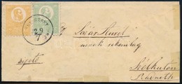 1871 Kőnyomat 2kr + 3kr Levélen / Mi 1 + 2 On Cover '(GÖRG)ÉNY SZENT IMRE' - Szélkut - Autres & Non Classés