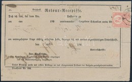 1871 Kőnyomat 5kr Tértivevényen / Mi 3 On Retour Recepisse 'PAKS'. RRR! - Andere & Zonder Classificatie