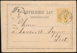 1872 Díjjegyes Levelezőlap / PS-card 'SZEPES-VÁRALLYA' - Sonstige & Ohne Zuordnung