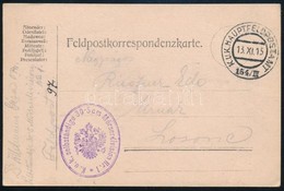 1915 Tábori Posta Levelezőlap 'K.u.k. Selbständige 30 5 Cm Mörserdivision Nr.1' + 'HP 154/III' - Sonstige & Ohne Zuordnung