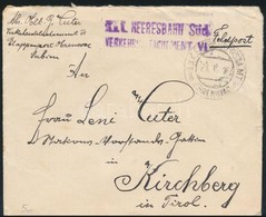 1916 Tábori Posta Levél 'K.u.k. HEERESBAHN Süd VERKEHRSDETACHEMENT VI.' + 'EP OBRENOVAC B' - Sonstige & Ohne Zuordnung