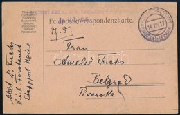 1917 Tábori Posta Levelezőlap 'EP UZICE In SERBIEN' - Altri & Non Classificati