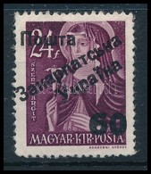 ** Ungvár II. 1945 Nagyasszonyok 60/24f Bodor Vizsgálójellel (40.000) - Other & Unclassified