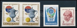 ** 1961-1962 4 Db Vágott Bélyeg, Közte Egy Pár - Altri & Non Classificati