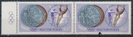 ** 1964 Olimpiai érmesek 30f ívszéli Pár, Lila Folt Az 'A' Betű Alatt - Andere & Zonder Classificatie