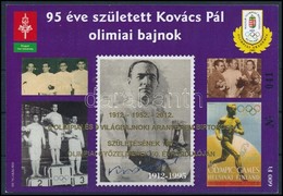 ** 2012 Emlékív Kovács Pál Olimpiai Bajnok Születésének 100. évfordulójára. Felülnyomott, Arany Dombornyomással - Other & Unclassified