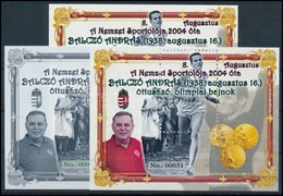 ** 2019 Balczó András A Nemzet Sportolója 3 Db-os Emlékív Garnitúra. Sorszám: 0031 - Sonstige & Ohne Zuordnung