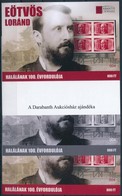 ** 2019 Eötvös Loránd Halálának 100. évfordulója 4 Db-os Emlékív Garnitúra Azonos Sorszámmal No 004 - Altri & Non Classificati