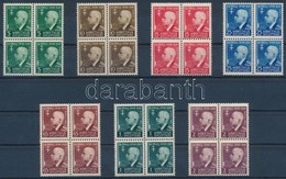 ** 1942 III. Viktor Emánuel Olasz Király Sor Négyestömbökben,
Victor Emmanuel III Of Italy Set In Blocks Of 4
Mi 322-328 - Altri & Non Classificati