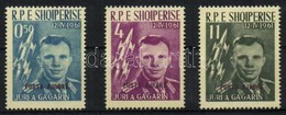 ** 1962 Wostok 1. Gagarin 'POSTA AJRORE' Felülnyomással Mi 647a-649a - Sonstige & Ohne Zuordnung