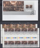 ** 2001 100 éves A Parlament ívközéprészes Tízestömb Pár Mi 2047-2048 + Mi Blokk 39 FDC-n - Otros & Sin Clasificación