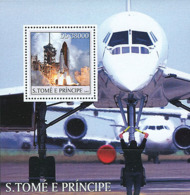 S. TOME & PRINCIPE 2003 - Concorde - Space S/s - Sao Tome And Principe