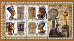 S. TOME & PRINCIPE 2008 - Civilization Of Egypt 4v - YT 3596-3599, Mi 2728-2731 - Sao Tome And Principe