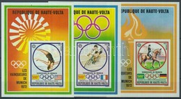 ** 1972 Olimpiai Aranyérmesek Vágott Blokksor Mi 6-8 - Andere & Zonder Classificatie