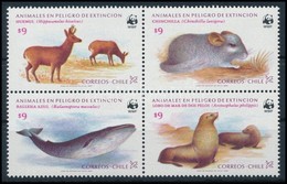 ** 1984 WWF Állatok Négyestömb,
WWF Animals Block Of 4
Mi 1066-1069 - Sonstige & Ohne Zuordnung