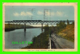 EDMONTON, ALBERTA - HIGH LEVEL BRIDGE - ANIMATED WITH TRAINS - TRAVEL IN 1944 - - Edmonton