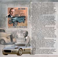 S. TOME & PRINCIPE 2007 - Autohistory - Henry Ford S/s - Sao Tome And Principe