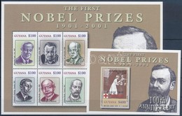 ** 2002 Nobel-díjasok Kisívsor + 3 Blokk Mi 7357-7368 + 728-730 - Otros & Sin Clasificación