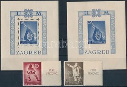 ** 1942 Forgalmi Szelvényes Sor Mi 91-92 + Blokk 3 A-B - Altri & Non Classificati