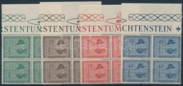 ** 1953 Nemzetközi Cserkész Találkozó Sor ívszéli 4-es Tömbökben Mi 315-318 - Sonstige & Ohne Zuordnung