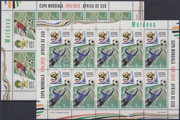 ** 2010 FIFA VB, Dél-Afrika Kisív Sor Mi 706-707 - Sonstige & Ohne Zuordnung