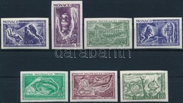 ** 1962 Ember A Víz Alatt Vágott Színpróba Sor Mi 710-716 - Altri & Non Classificati