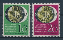 ** 1951 Nemzetközi Bélyegkiállítás Sor Mi 141-142 - Altri & Non Classificati